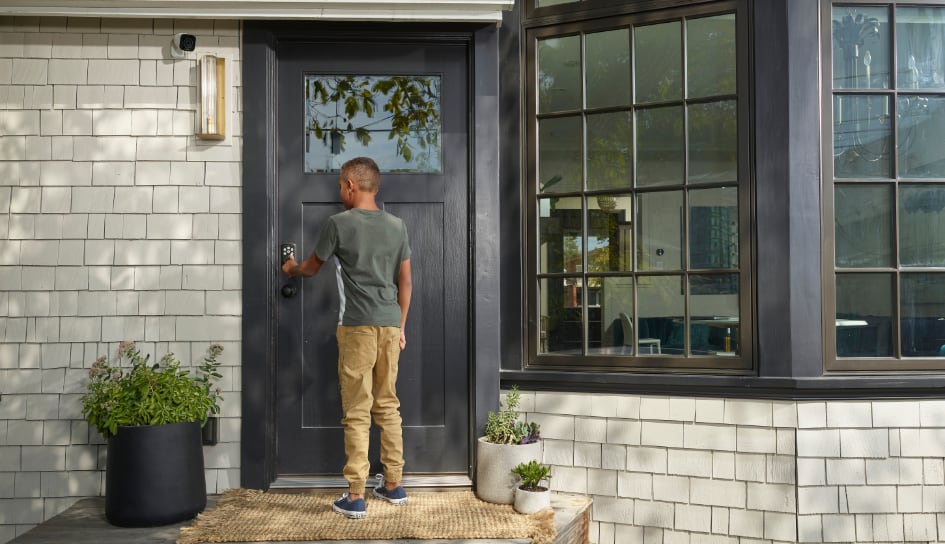 Vivint Smart Lock on home in Evansville