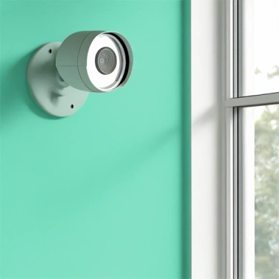 Evansville vivint camera facing a window